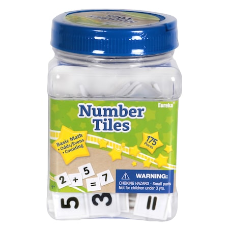 Eureka Number Tiles, Math Manipulatives, 175 Pieces 867430